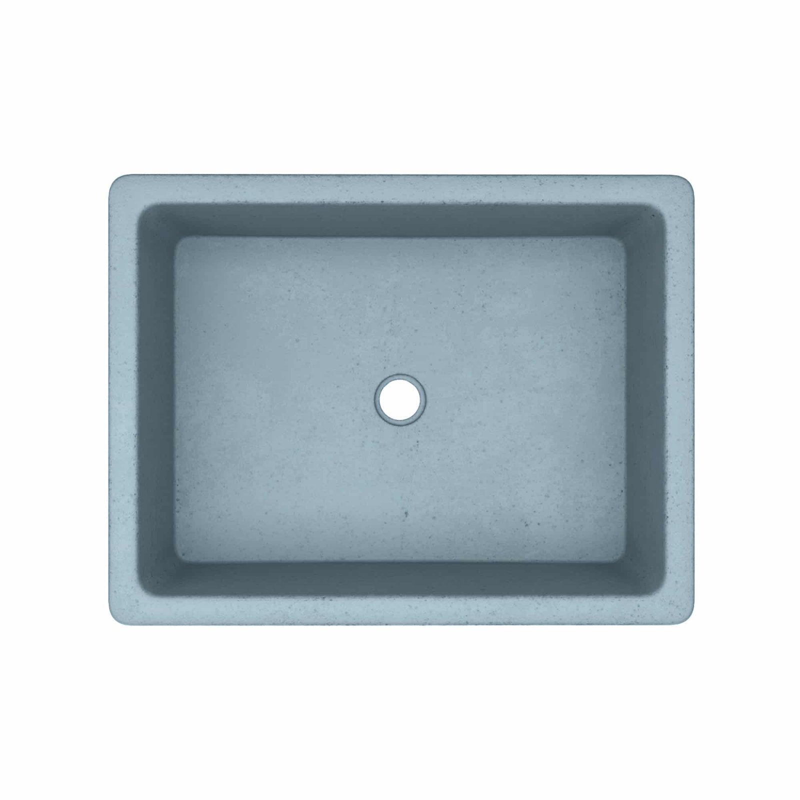 NativeStone Nipomo Dual-Mount Concrete Sink, Ocean