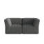Berlare 2 - Piece Upholstered Corduroy Modular Sectional Sofa – Fully Compressed, No Assembly Required-757090782