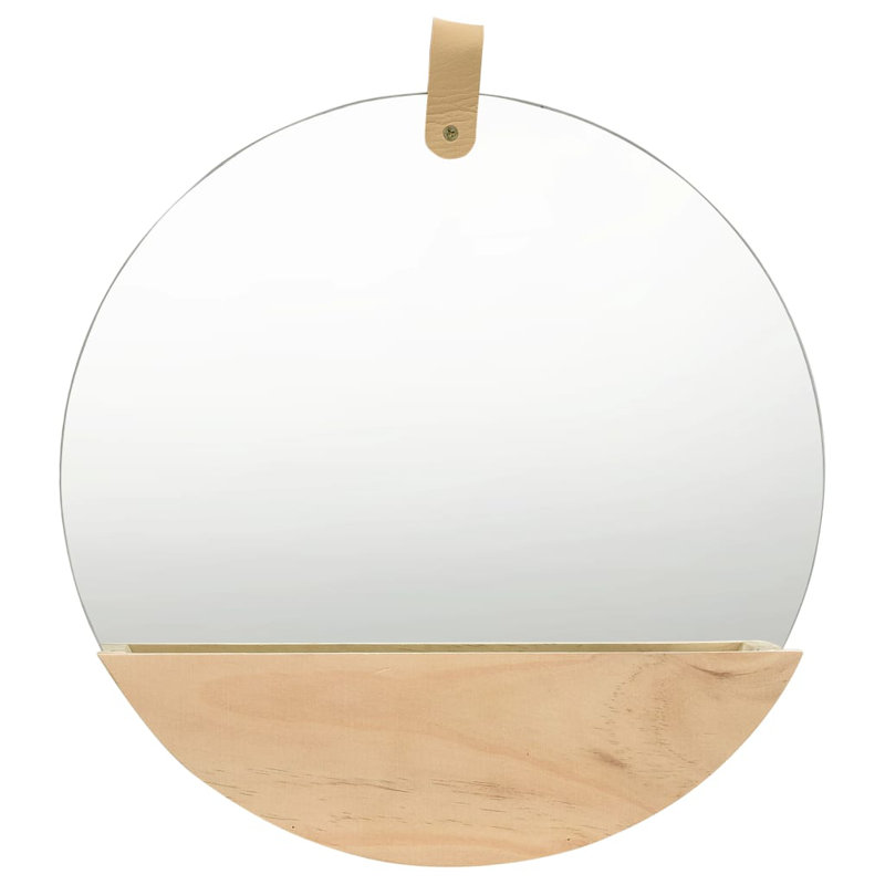 Arnfinn Flat Wall Mirror with Shelves