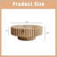 Table basse moderne et minimaliste avec texture bois, stable et durable, rehaussant l'esthétique de l'espace pour les salons, les salles d'étude et les bureaux.-1172837578