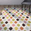 Tapis vert / beige / doré tissé à la main Virgil-22283987