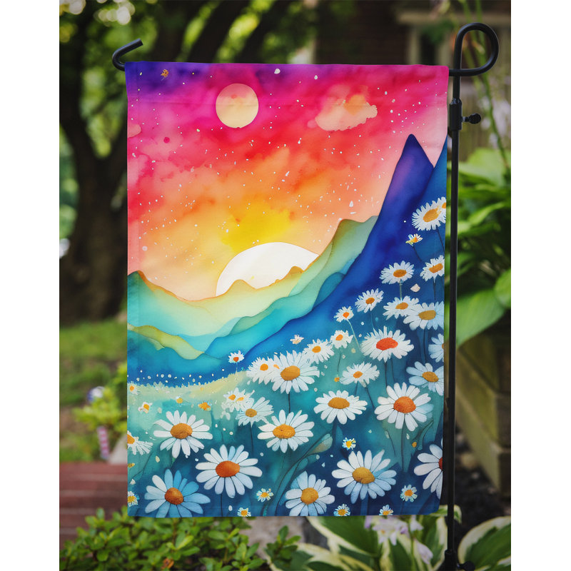 Drapeau de jardin double en polyester H 15,5 po x l 11,25 po
