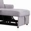 Fauteuil convertible avec dossier réglable, fauteuil 3 en 1 se transforme en lit, lit simple pour le salon