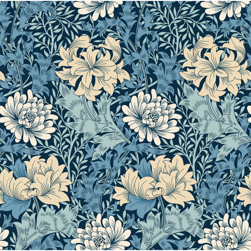 Padstow 10m x 50cm Matte Wallpaper Roll, Navy
