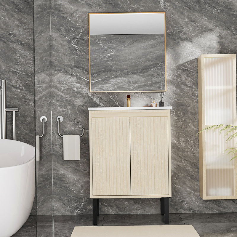 Meuble-lavabo 24 po sans lavabo, Beige