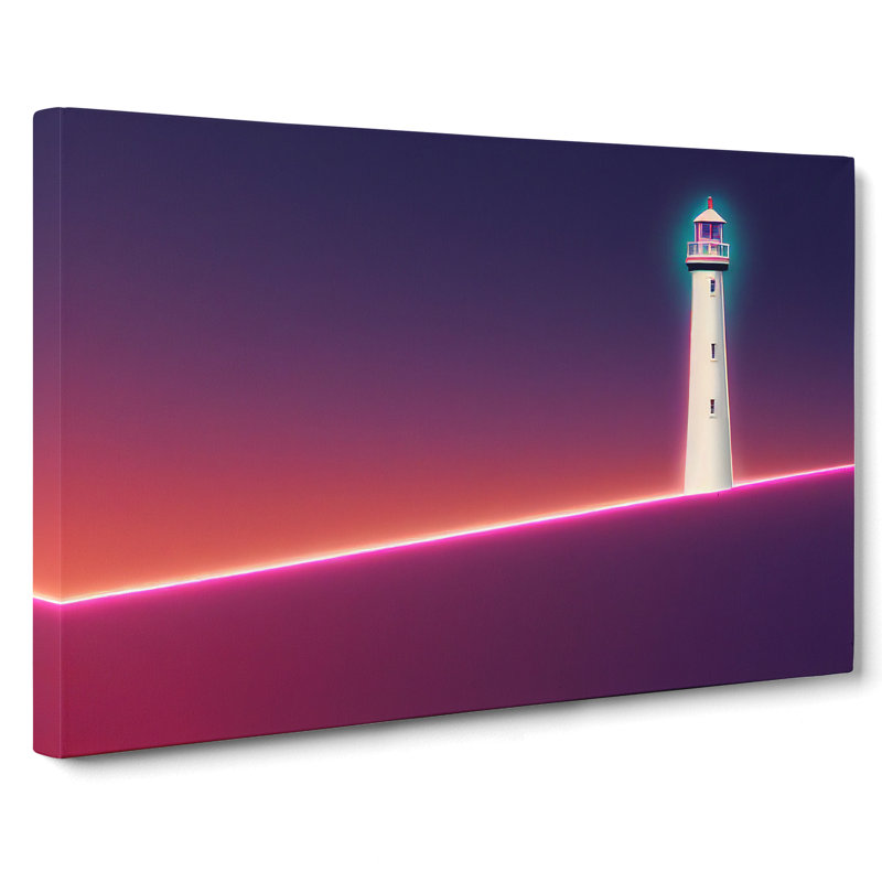 XXX-H1022-WF-959X Astounding Lighthouse - Wrapped Canvas Print, 35cm H x 50cm W x 3cm D