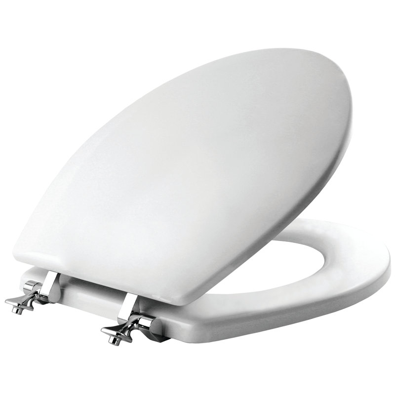 Mayfair 44CP avec système de fixation de siège et charnières STAY-TITE, ROND, blanc, Chrome