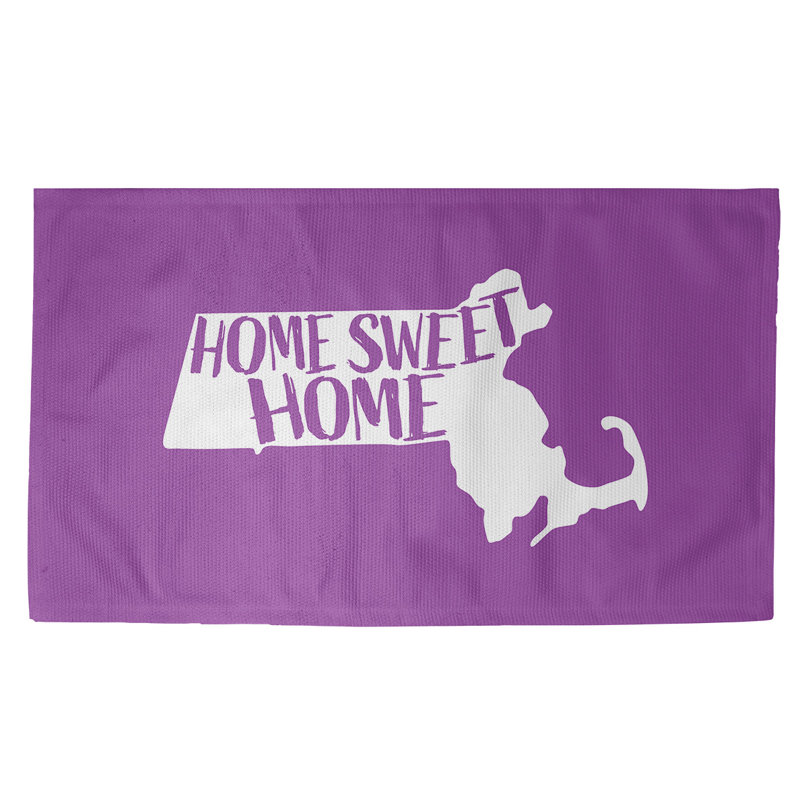 Tapis bleu de la maison du massachusetts, Rectangle 2 pi x 3 pi, Oui