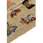 Tapis ivoire carré 6 pi Pelfrey
