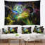 Tapisserie abstraite ailes d'anges jaunes-28503739