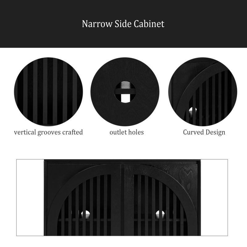 Buffet Mid Mid Century, Noir