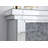 47.5'' W Shining Silver Electric Fireplace & Mantel Package with 4777 BTU