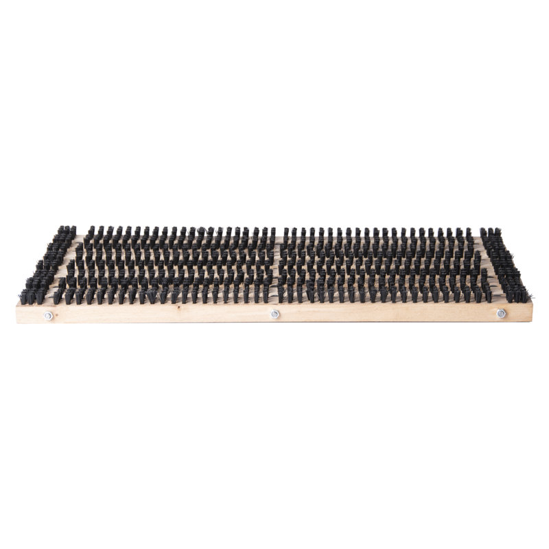 Wooden Doormat Nylon Bristles