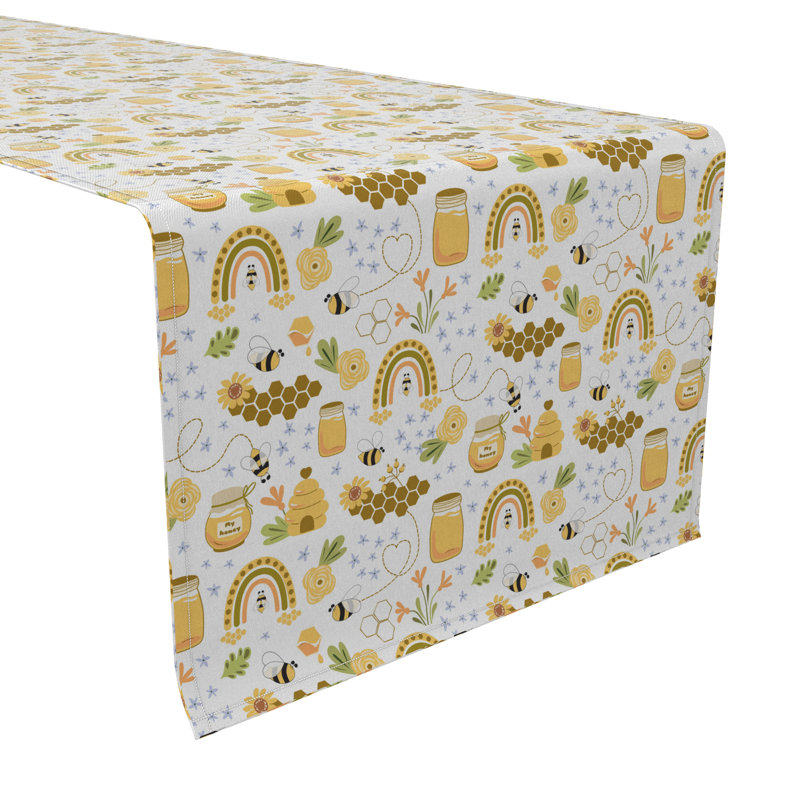 Rectangular Cotton Twill Tablecloth, 108" L x 16" W 
