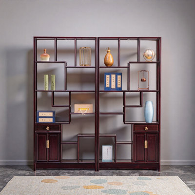 New Chinese Retro Simple Style Bookcase