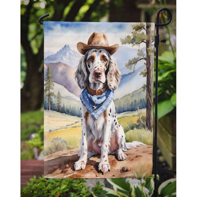 Drapeau Cowboy Welcome Garden, Setter anglais