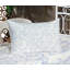 Drap-housse et coussin décoratif à motif floral Ambesonne, crème et bleu-106792328