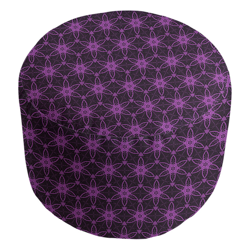 repose-pieds cercles ornés Leffel, Mauve