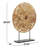 Mckillip Plastic Rattan Handmade Abstract Decorative Brown Sculpture with Black Stand