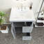 Ensemble de meuble-lavabo simple 24 po avec plateau en céramique Jermia-1566756502