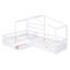 Lit plateforme House avec trois tiroirs de rangement-1630268002