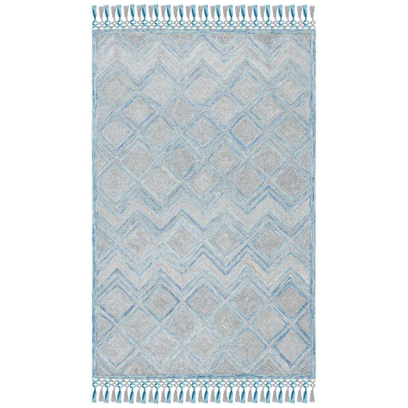 Cummings Hand Tufted Performance Geometric Rug, Rectangle 5' x 8'
