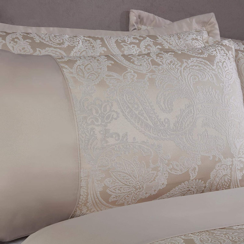 Edmonson Floral Duvet Cover Set with Pillowcases, Super King Duvet Cover + 2 Pillowcases (50 x 75cm), Cream