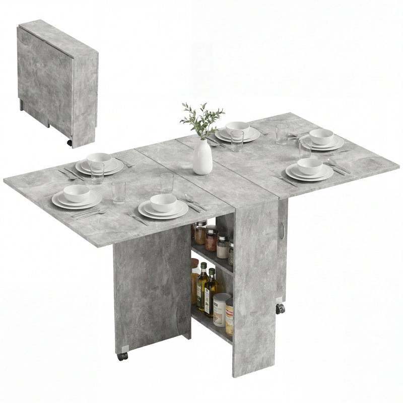 Monahon 140cm Rectangular Folding Table, Grey