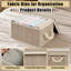 Ensemble de 3 bacs de rangement pliables avec couvercles, organisateurs de cubes en tissu avec poignées en corde pour chambre à coucher, 11,8 x 6,7 x 9 pouces, gris-907170869-907170870