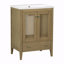 Meuble-lavabo simple 24 po avec plateau en céramique Shenia