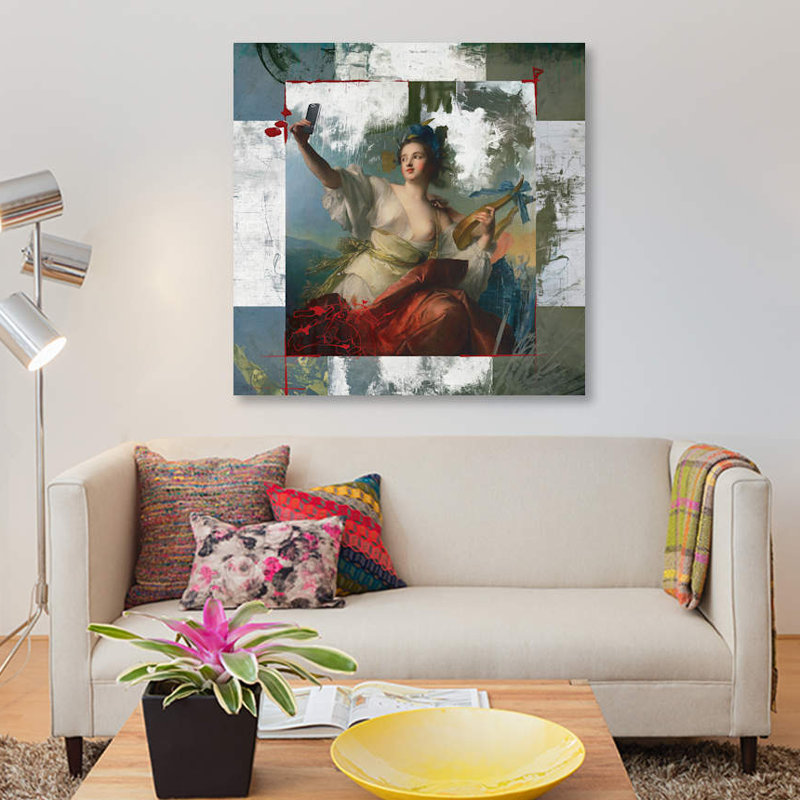 «Sexest Selfie», impression sur toile, H 26 po x l 26 po x P 1,5 po, Toile tendue