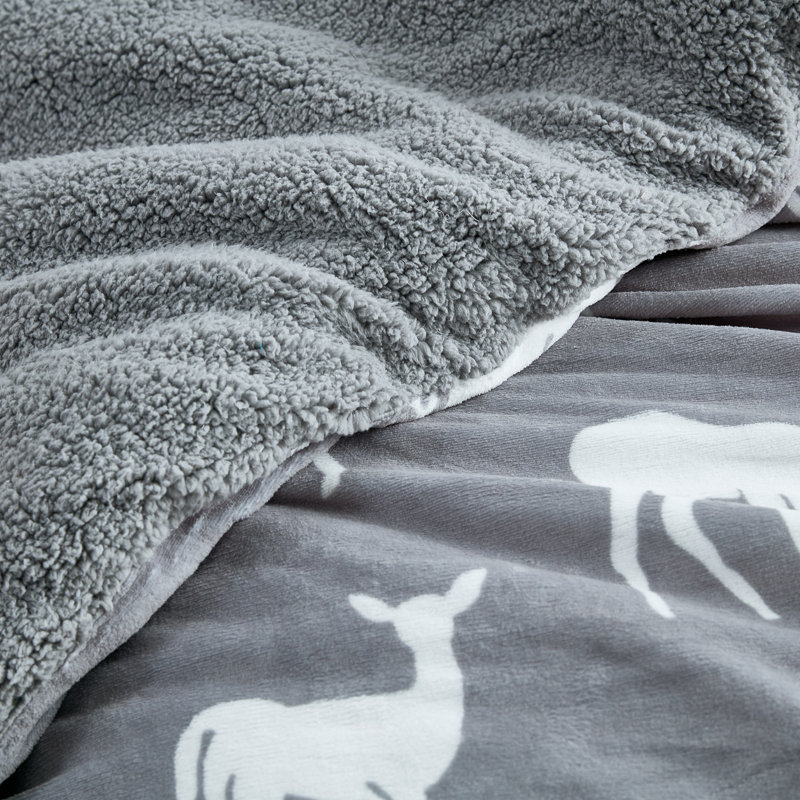 Coma Inducer Toasty Cabin Deer Duvet Cover Set, Extra-long Twin Comforter + 1 Sham