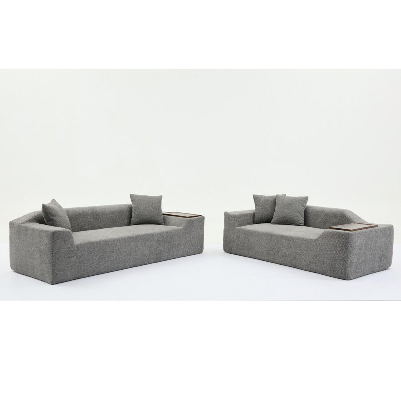 Ensemble de salon 2 pièces, Boucle gris