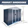 Outdoor Storage Shed 6Ftx4Ft, Grey, Durable Apex Roof