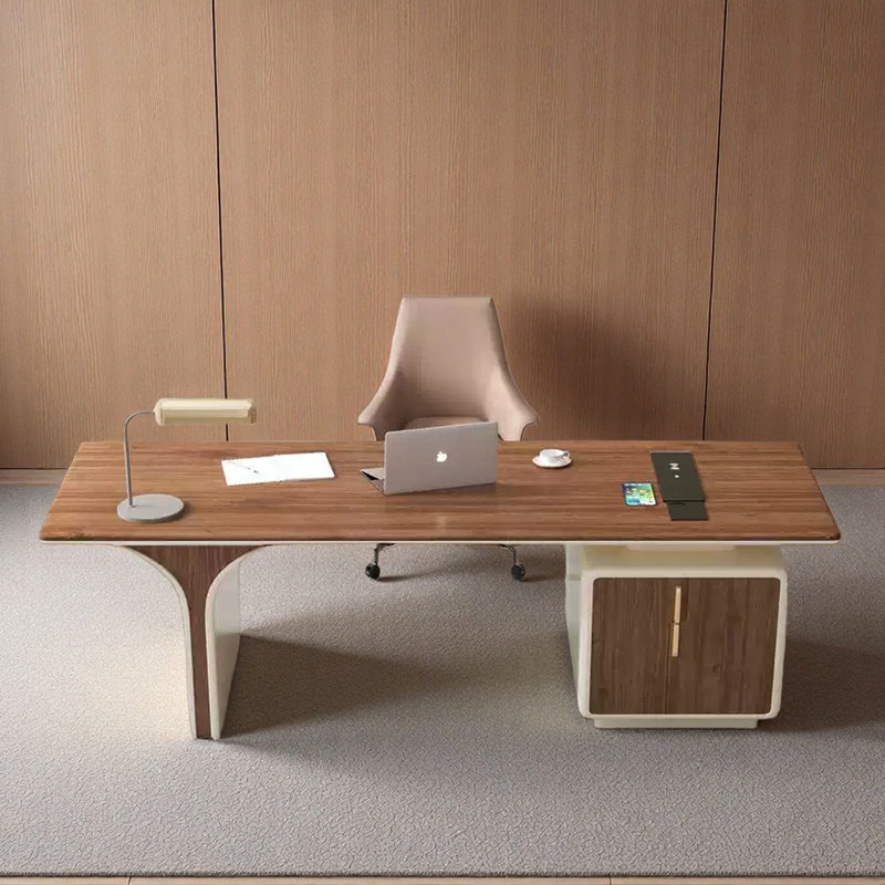 Bureau en bois massif de qualité supérieure, H 29,53 po x l 78,74 po x P 27,56 po