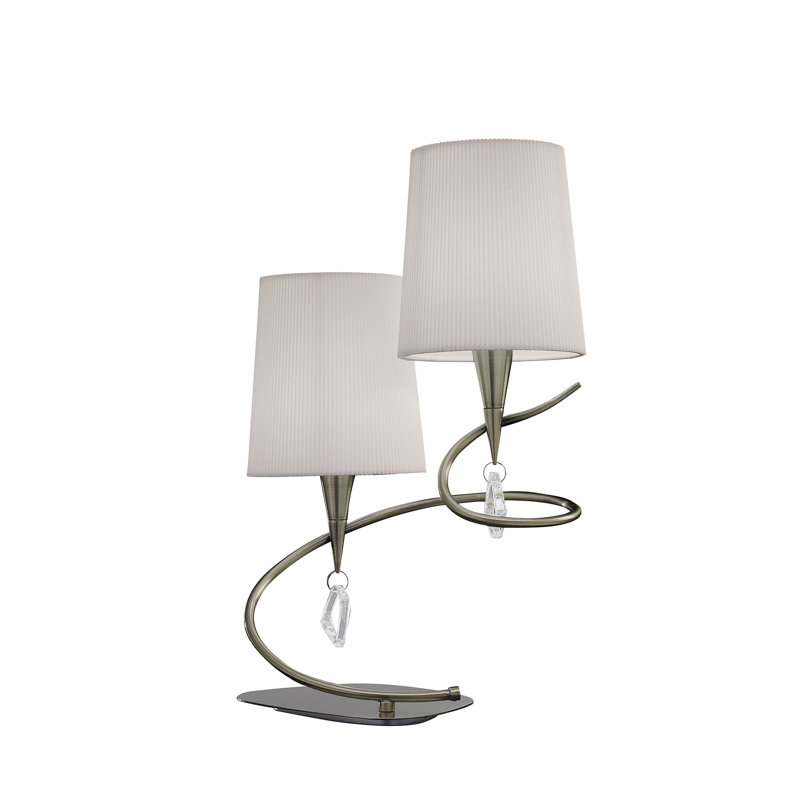 Eurich Metal Novelty Lamp, Antique Brass/Ivory