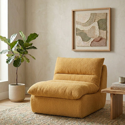 Fauteuil à billes sans cadre en chenille avec coussin amovible, fauteuil de détente en mousse à compression