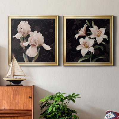 " Iris Elegante " 2 Piece Art Color Photography Painting
