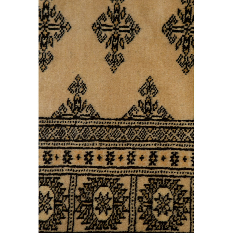 Tapis rouge et vert noué à la main de haute qualité