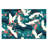 Soft Pile Floral Printed Area Rug with Ornate Botanical Motif for Elegant Living Space Enhancement-1365242195