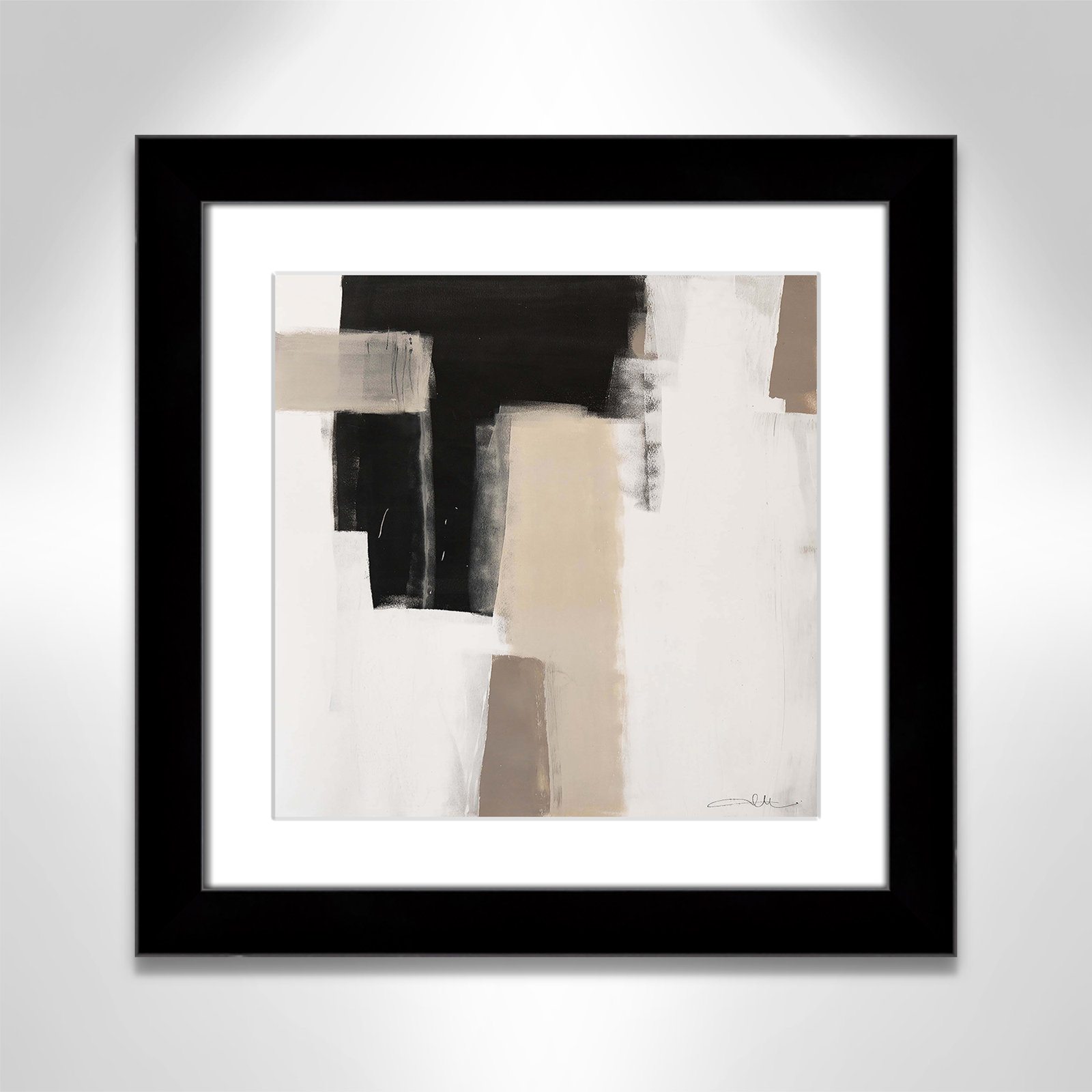 Earth Scapes I-A Print by Casa Fine Arts, Black Cube Framed, 18.5" H x 18.5" W x 1.25" D