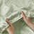 Satin Sage 100% Satin Luxury Wrinkle Resistant 6-Piece Queen Sheet Set-111014610-111014597