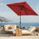 Le 10' x 6' 5" Rectangular Tilt Market Umbrella
