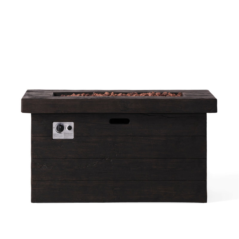 Magnesium Oxide 45' Rectangular Fire Pit 50,000 , Brown, Outdoor Appealing Feature Pit, Rectangular, Oxide, Enjoyment
