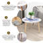 Ensemble de 2 tables basses gigognes Triangle