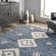 Hassan Geometric Blue Area Rug