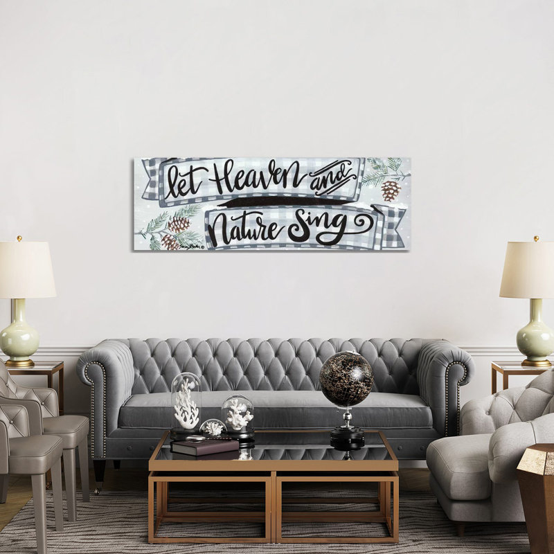 Heaven and Nature 1 Piece Wrapped Canvas Panoramic Wall Art, 50.8 cm H x 152.4 cm W