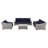 Modway Conway 4-Piece Outdoor Patio Wicker Rattan Furniture Set-154786906