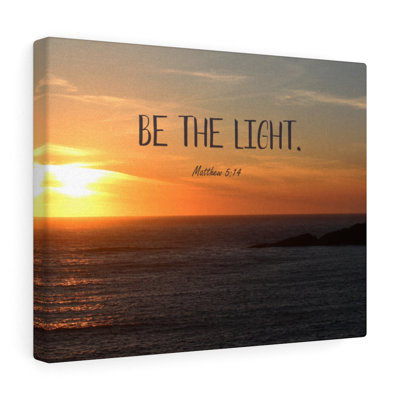 The Light Matthew 5:14 - Wrapped Canvas Print