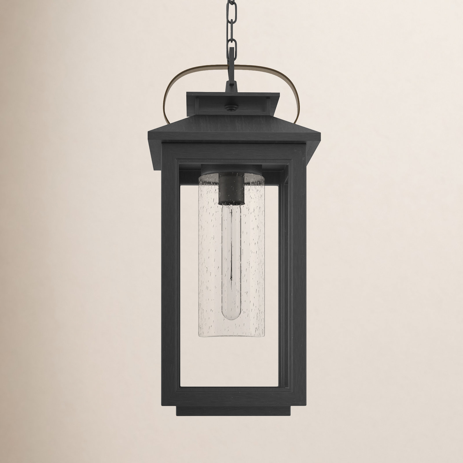 Nat Outdoor Hanging Lantern, Ash Bronze